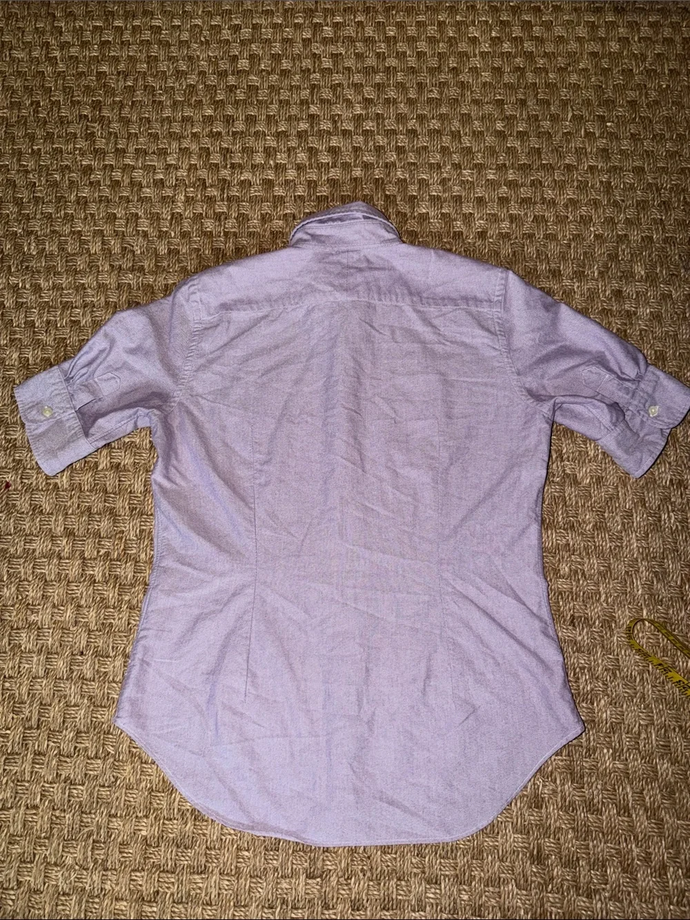 Ralph Lauren Women’s Purple Short-Sleeve Button-Down Oxford Shirt sz Med - Picture 7 of 8